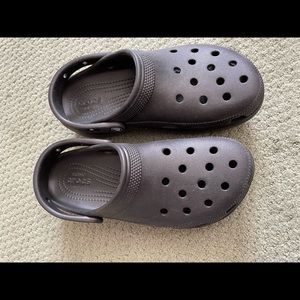 Crocs Womens Classic Platform Clog - Black